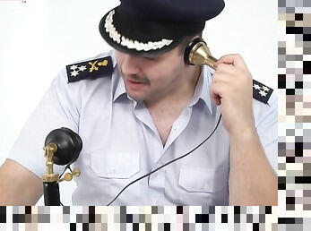 جيش, كبيرة الثدي, مكتب (Office), كس (Pussy), فاتنة, لسان, ثلاثي, شرطة (Police)